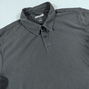 Ash & Erie Polo Shirt Mens Large Pima Cotton Stretch Short Sleeve